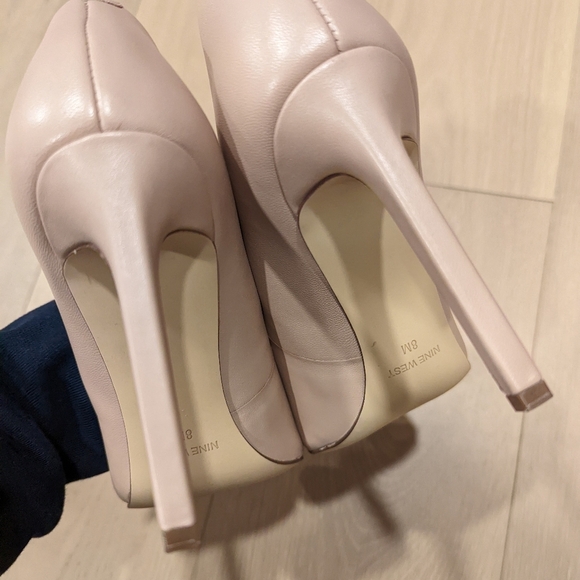 Nine West Nude Stiletto Heels - Picture 6 of 11